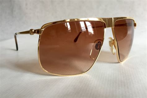 vintage Gucci gold sunglasses